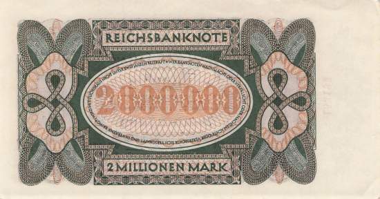 2 Millionen Mark 1923 ro.89a IA